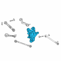 OEM 2019 Lexus LC500 Carrier Sub-Assembly, Rear Diagram - 42305-11010