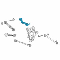 OEM 2018 Lexus LS500h Rear Right Upper Control Arm Assembly Diagram - 48770-11010