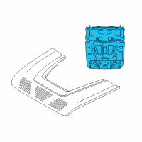 OEM 2016 BMW X5 HEADLINER CONTROL MODULE Diagram - 61-31-5-A0F-1F6