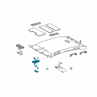 OEM 2006 Toyota Avalon Map Lamp Assembly Diagram - 63650-AC032-B1