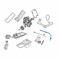 OEM 2000 Dodge Durango Tube-Engine Oil Indicator Diagram - 53021188AA