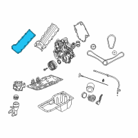 OEM 1999 Jeep Grand Cherokee Gasket-Valve Cover Diagram - 53020878