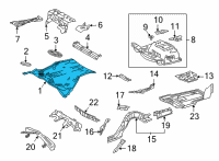 OEM Lexus LC500 Pan, Ctr Floor L/BOL Diagram - 58211-11904