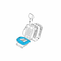 OEM 2007 Hyundai Santa Fe Seat Cushion Pad Diagram - 882000W310J4K