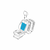 OEM 2010 Hyundai Santa Fe Heater-Front Seat Back Diagram - 88390-0W000