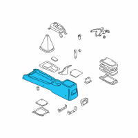OEM 2002 Hyundai Elantra Console-Floor Diagram - 84611-2D100-OH