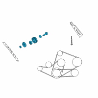 OEM 2002 Nissan Pathfinder PULLEY IDLER Diagram - 11923-0W003