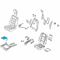 OEM 2006 Mercury Montego Seat Cushion Heater Diagram - 5F9Z-14D696-B