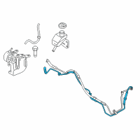 OEM 2010 Hyundai Genesis Tube & Hose Assembly-Return Diagram - 57560-3M800