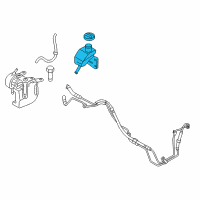 OEM 2010 Hyundai Genesis Remote Reservoir Assembly-Ehps Diagram - 57421-3M000