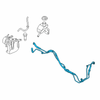 OEM 2009 Hyundai Genesis Hose Assembly-Power Steering Oil Pressure Diagram - 57510-3M810