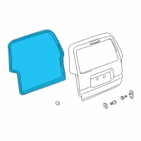 OEM 2005 Toyota 4Runner Gate Weatherstrip Diagram - 67881-35040
