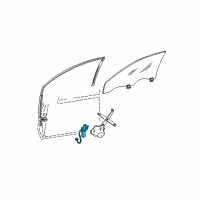 OEM 2006 Lincoln LS Door Lock Actuator Motor Diagram - 6W4Z5423394AA