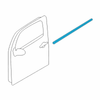 OEM Nissan Cube MOULDING Assembly - Front Door Outside, RH Diagram - 80820-1FA0A