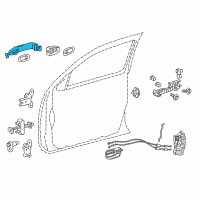 OEM 2015 Toyota Highlander Handle, Outside Diagram - 69211-0E010-C0