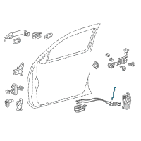 OEM Toyota Tacoma Lock Rod Diagram - 69312-04040