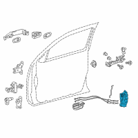 OEM 2017 Toyota Tacoma Lock Motor Diagram - 69040-07020