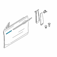 OEM BMW 640i xDrive Gran Turismo CHANNEL COVER, EXTERIOR, DOOR Diagram - 51-33-7-415-681