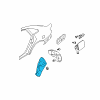 OEM Hyundai Azera Rear Wheel Front Piece Guard, Left Diagram - 86823-3L000