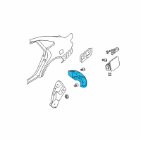 OEM 2006 Hyundai Azera Rear Wheel Guard Assembly, Left Diagram - 86821-3L000