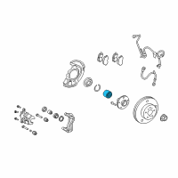 OEM 2017 Toyota Sienna Front Hub Bearing Diagram - 90369-A0002