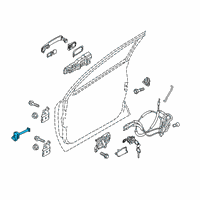 OEM 2018 Nissan Kicks Link-Door Stopper Diagram - 80430-5RB0A