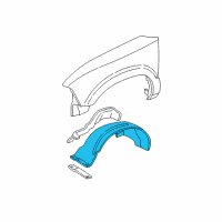 OEM Chevrolet Blazer Panel, Front Wheelhouse Diagram - 15101799