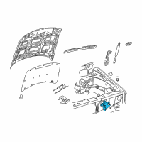 OEM 2006 Mercury Mountaineer Latch Diagram - 4L2Z-16700-AA