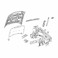 OEM 2003 Ford Explorer Release Handle Diagram - 4L2Z-16916-AA