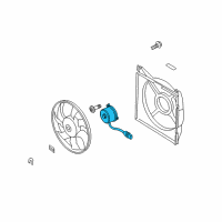 OEM 2004 Kia Amanti Motor Assembly-Cooling Diagram - 253863F180