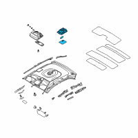 OEM 2009 Kia Spectra Lamp Assembly-Room Diagram - 928502F00087