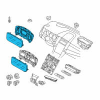 OEM 2019 Ford Taurus Cluster Assembly Diagram - HG1Z-10849-LA