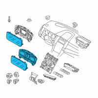 OEM 2016 Ford Taurus Cluster Assembly Diagram - GG1Z-10849-EA