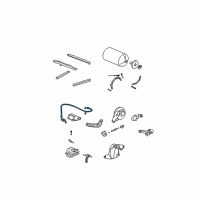 OEM 2001 Honda Civic Sub-Wire, Fuel Diagram - 32170-S5W-000