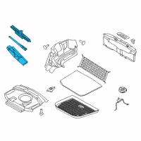 OEM 2009 Lincoln MKS Jack Assembly Diagram - 8A5Z-17080-A