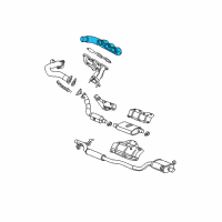 OEM 2006 Chrysler Pacifica Exhaust Manifold Diagram - 4648908AC
