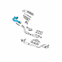 OEM 2006 Chrysler Pacifica Exhaust Manifold Crossover Diagram - 4648912AD