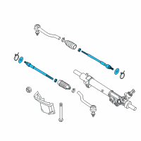 OEM 2015 Nissan Altima Socket Kit - Tie Rod, Inner Diagram - D8521-3TA0A