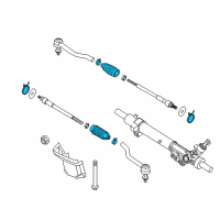 OEM Nissan Pathfinder Boot Kit Power Steering Gear Diagram - D8203-3KA0A