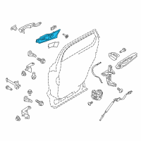 OEM Lincoln MKX Handle, Inside Diagram - HA1Z-5822600-AB