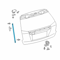 OEM 2015 Toyota Prius V Support Cylinder Diagram - 68950-0W790