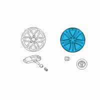 OEM Toyota Highlander Wheel, Alloy Diagram - 42611-0E160