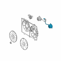 OEM 2012 Lexus RX350 Motor, Cooling Fan Diagram - 16363-31330