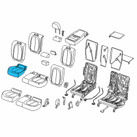 OEM BMW X1 FOAM PAD, SEAT, REAR RIGHT Diagram - 52-20-7-300-112