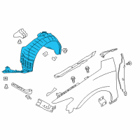 OEM 2020 Nissan Maxima Protector-Front Fender, RH Diagram - 63840-4RA1D