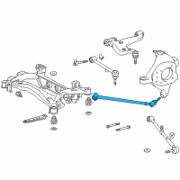 OEM 2002 Lexus LS430 Rear Suspension Control Arm Assembly, No.1 Diagram - 48710-50060