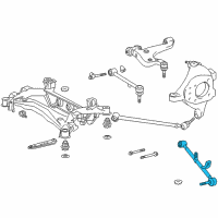 OEM Rear Suspension Control Arm Assembly, No.2, Right Diagram - 48730-50050