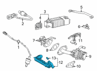 OEM 2021 Toyota Sienna EGR Pipe Diagram - 25601-F0010