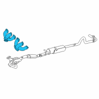 OEM 1996 Ford E-350 Econoline Club Wagon Manifold Diagram - F5TZ-9431-A