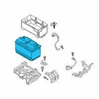 OEM 2019 Hyundai Santa Fe Battery Assembly Diagram - 37110-C2802